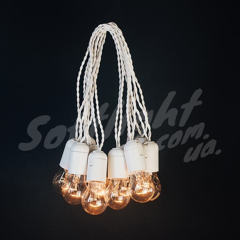 Оренда гірлянди 5 метрів 10 ламп (біла)